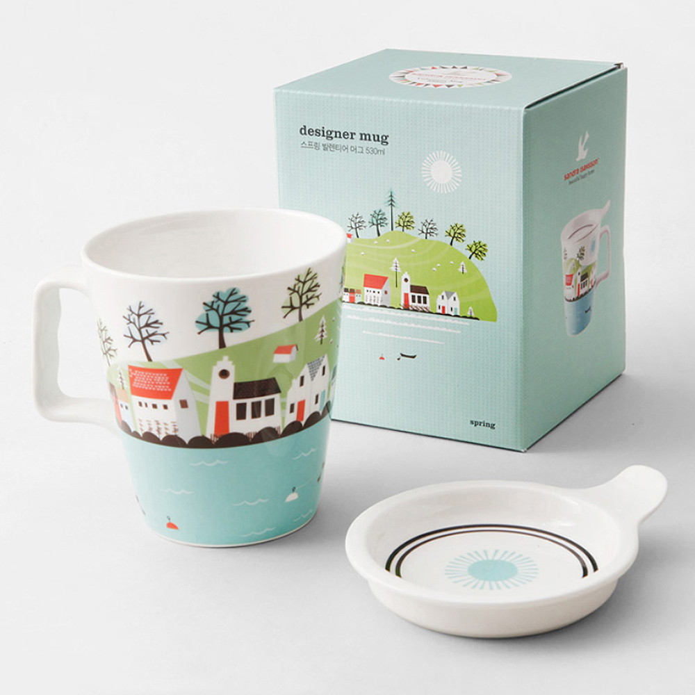 ZEN 산드라아이작슨 봄ISAK 머그뚜껑 + 머그컵 530ml 23,400원