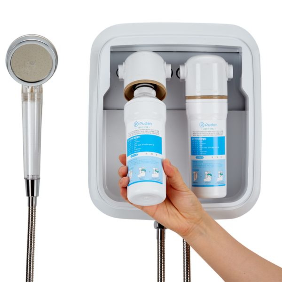 쿠팡 로켓 단독 특가! 퓨댄 뷰티풀 정수 샤워기 연수기 본품 PDS-911 자가설치 가능, 9999개 59,000원