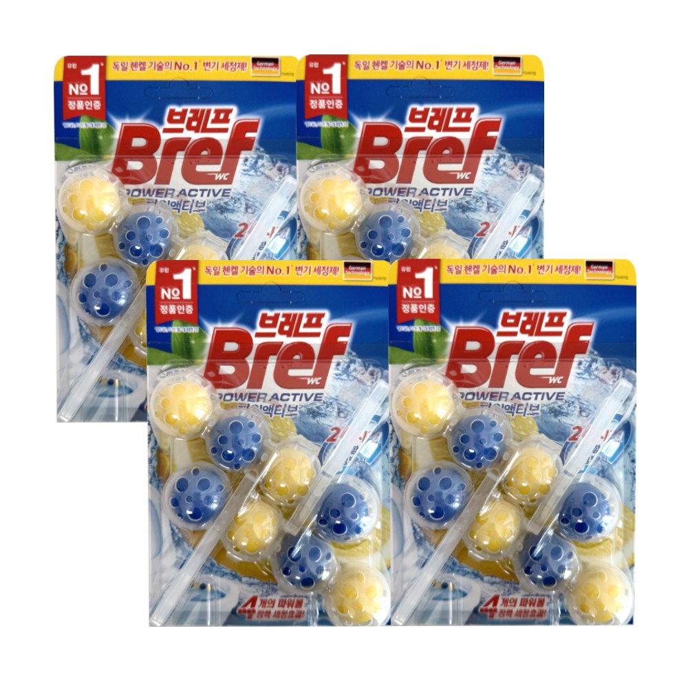 헨켈 브레프 변기세정제 50g  (4입 / 8입  /12입 / 16입/ 20입) 옵션) 레몬향 변기세정볼 16,980원