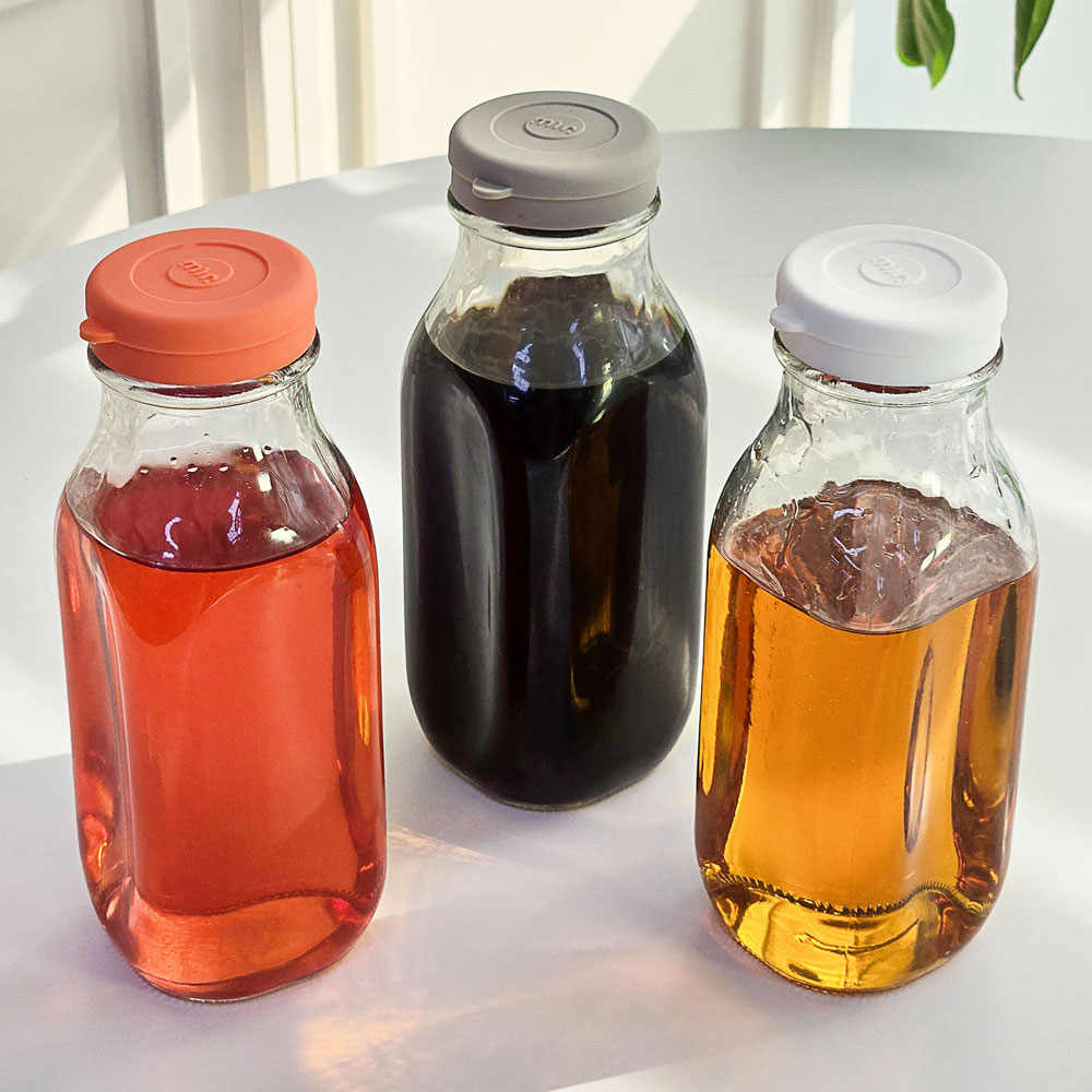 헥사 실리콘 사각 보틀 유리병 1000ml 냉장고물병 유리물병 공병 4,900원