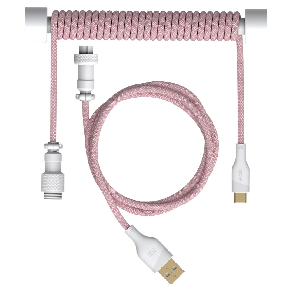 아트뮤 C타입 키보드 항공 코일 케이블, 홀더 클래식 핑크, 1개, 130cm 27,400원