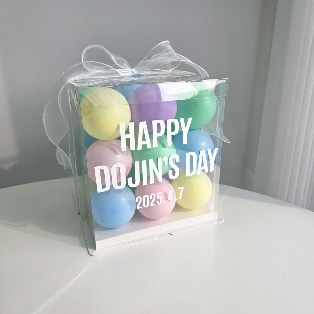 이벤트홀릭 DIY 벌룬박스 자유레터링 생일풍선파티용품, 1개, 01.파스텔 13,900원