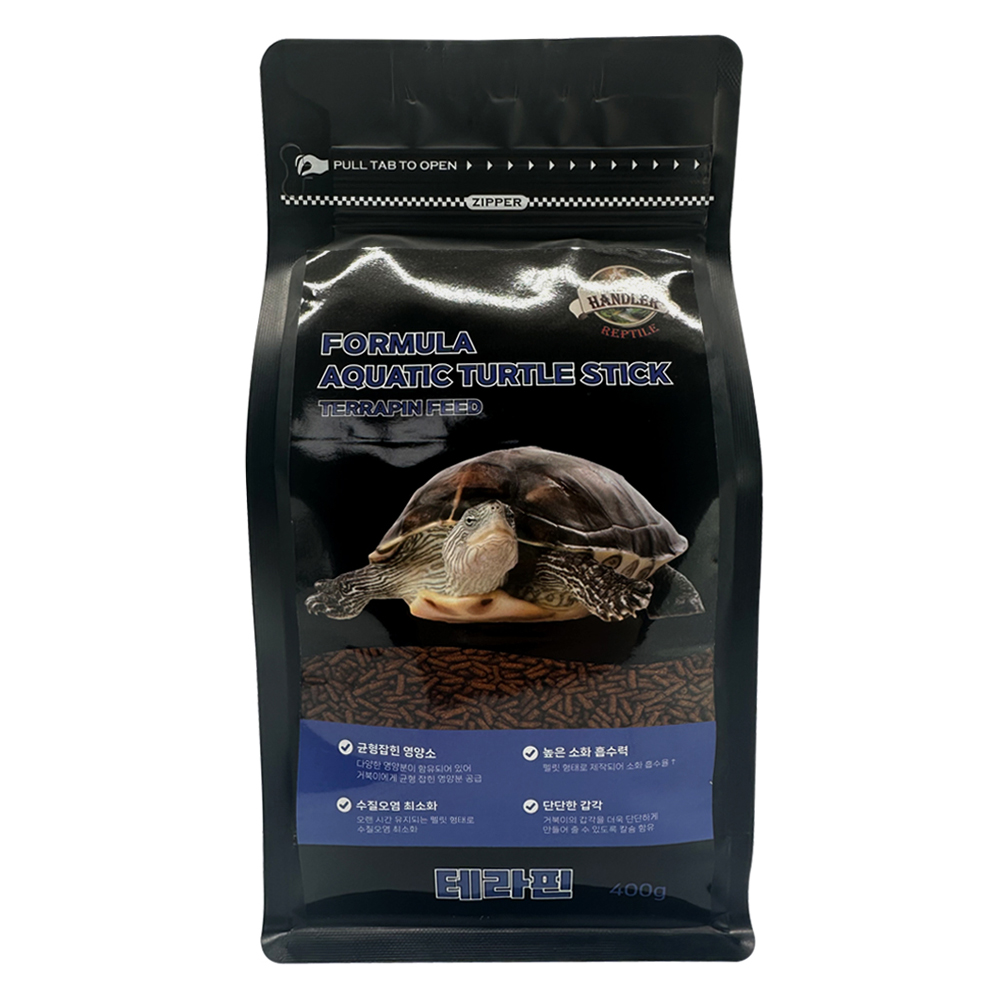 펫츠핸들러 렙타일 포뮬러 아쿠아틱 터틀스틱 테라핀 사료, 1개, 400g 12,300원