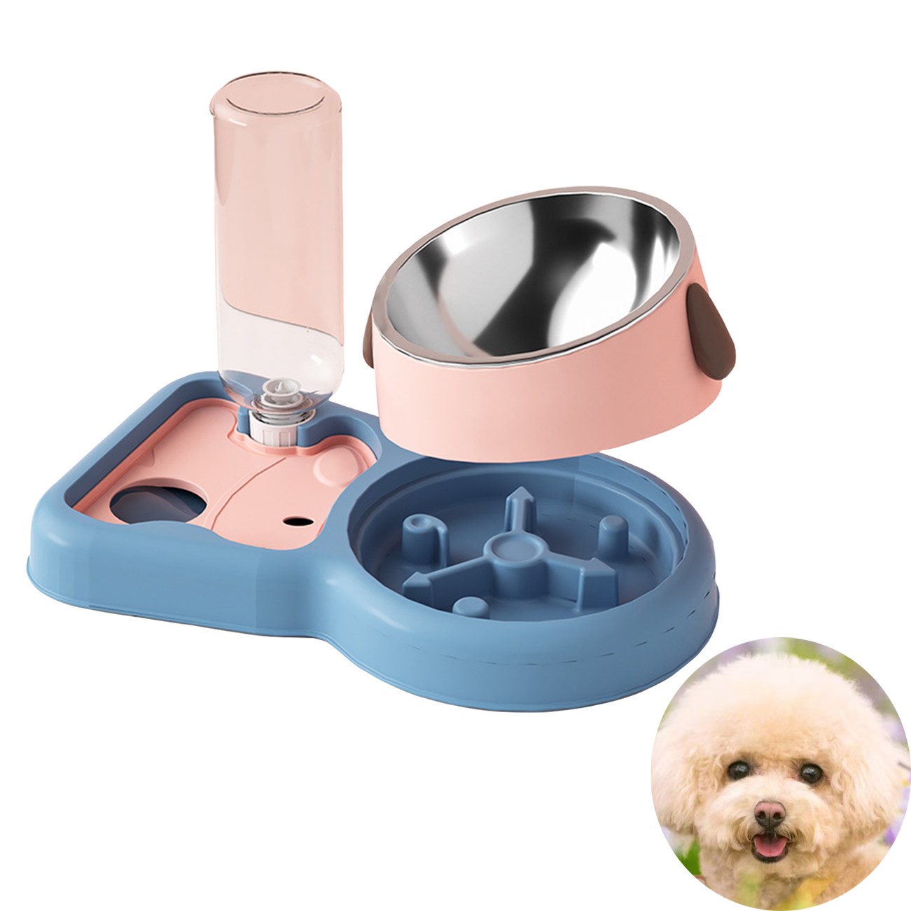 애견 슬로우푸드이용식기 다기능식품 및스테인레스 밥그릇 내구성 세척용이 강아지고양이용품 9,470원
