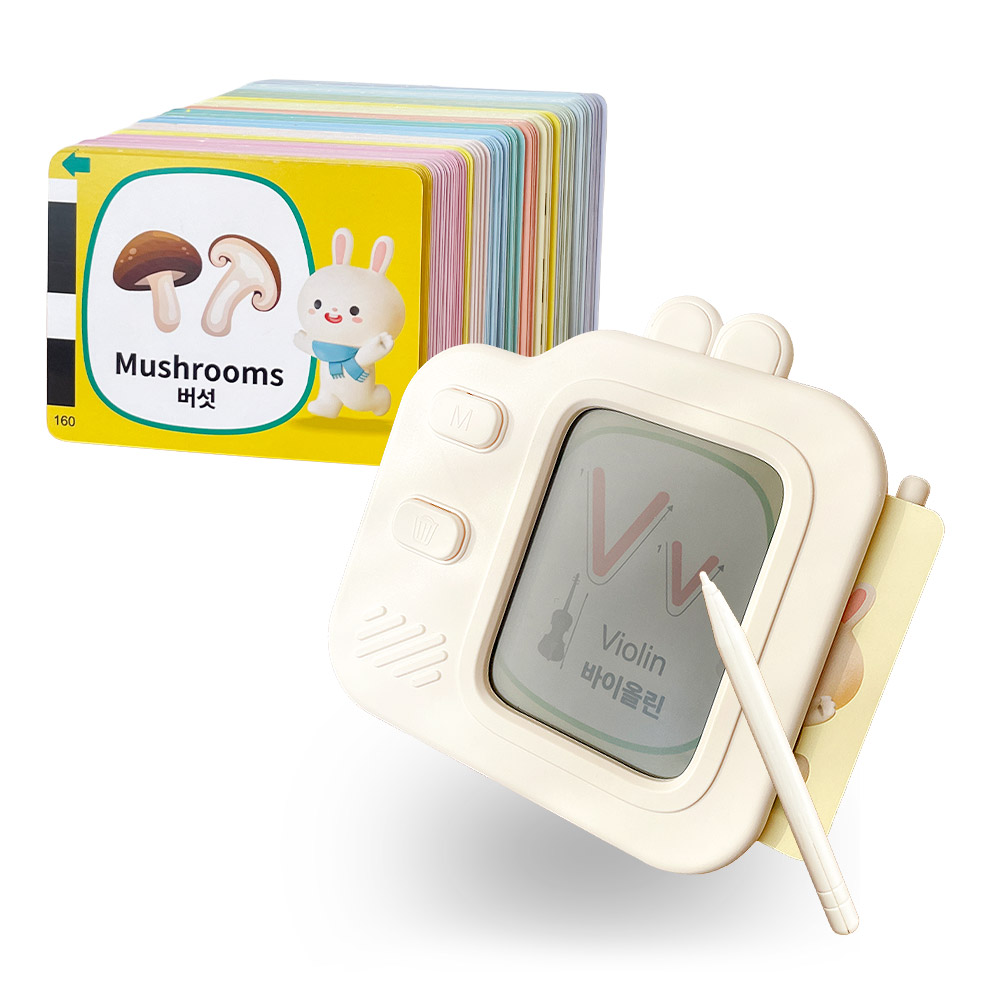 베베코지 아기 한글 낱말 카드 학습기 + 그림판 120장 240가지 그림, 베베코지, 그림판학습기 26,900원