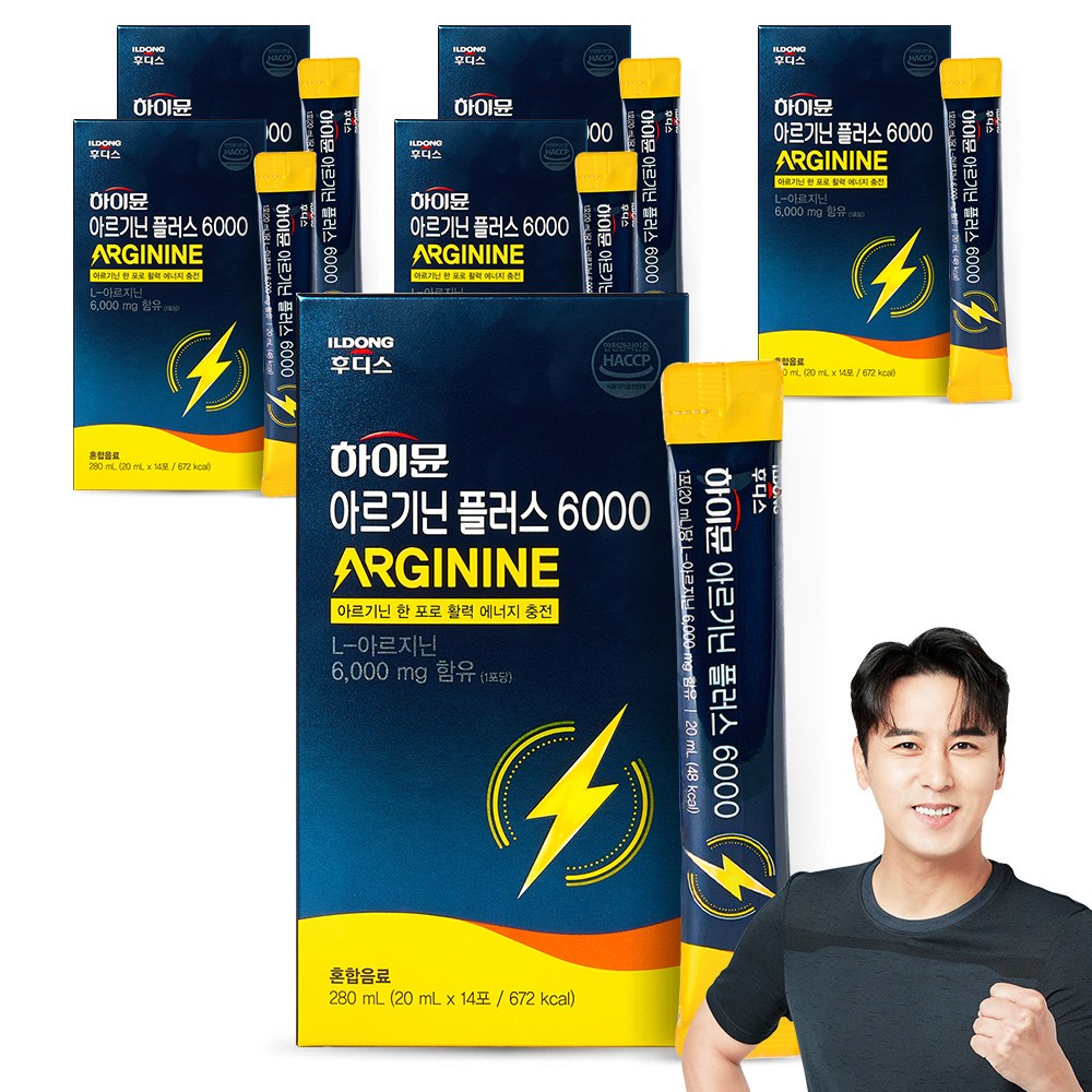 일동후디스 하이뮨 아르기닌 플러스 6000 20ml 14포 6박스 59,900원