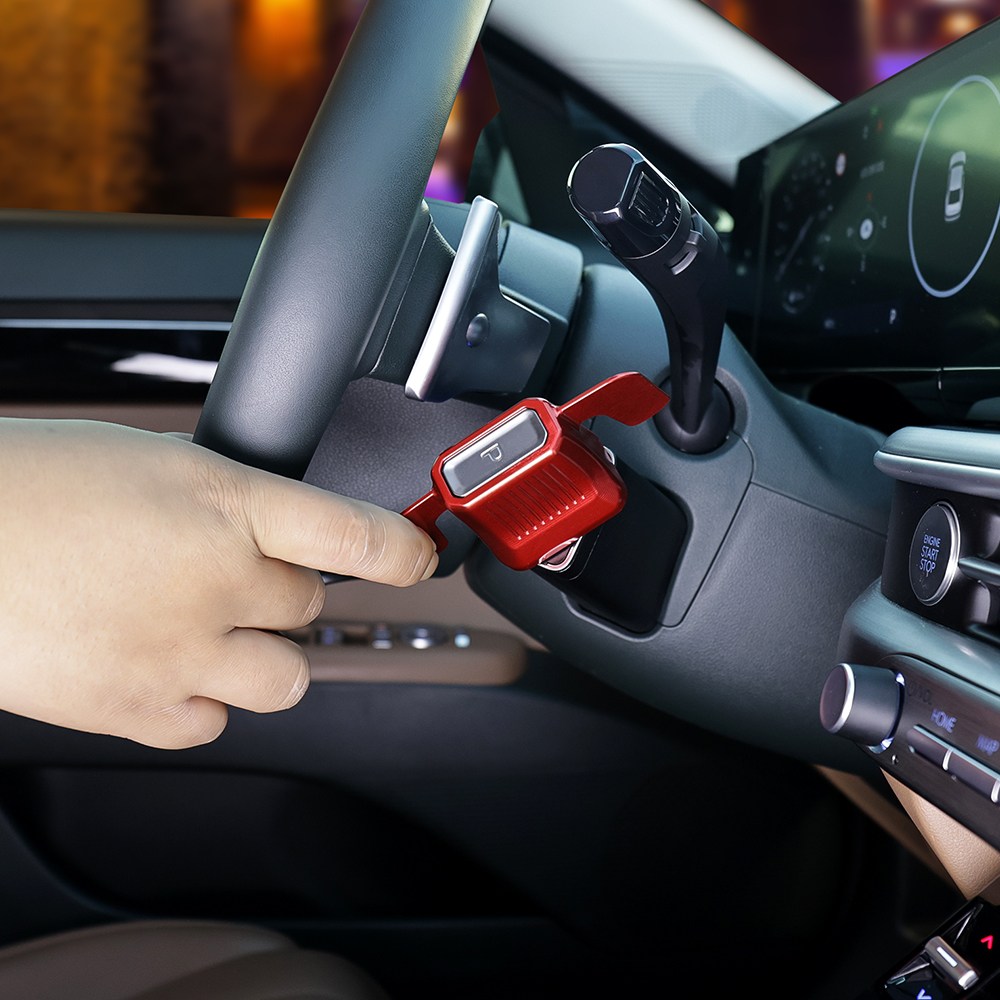 유투카 칼럼식 핸들 기어노브 서포터 알루미늄 포인트 몰딩 튜닝 용품 디올뉴 싼타페 MX5 디올뉴 그랜저 GN7 디올뉴 코나 SX2 더뉴 투싼 NX4 쏘나타 디엣지 DN8 호환, 레드 1P [NB-02], 기어노브 41,900원