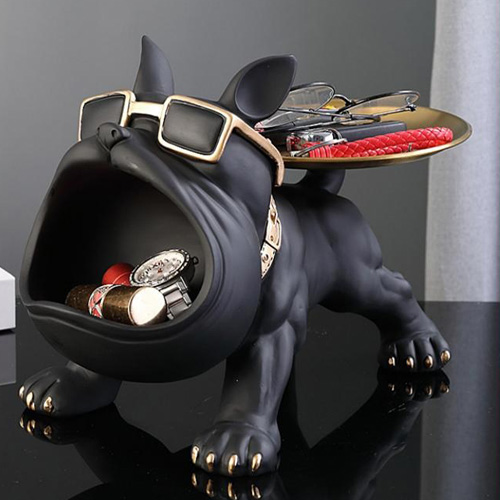 플랜와이 불독 스탠드 다용도 인테리어 수납함 트레이 T13, 블랙 17,400원