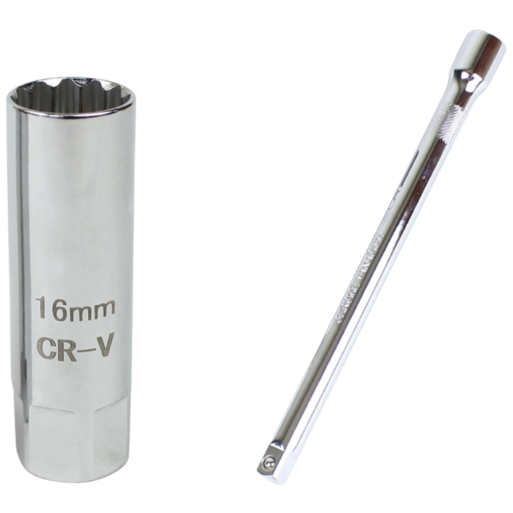 세인티에프 점화 플러그 소켓 일반형 16mm 복스연결대 3/8 250mm 세트 자석형 렌치 롱 복스알, 1세트 7,800원