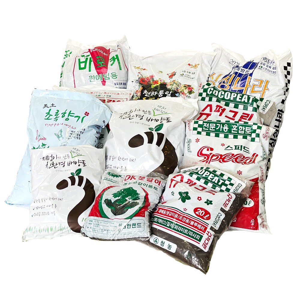 분갈이흙 / 용토 / 분변토 / 배양토 / 상토 모음, 1개 17,510원