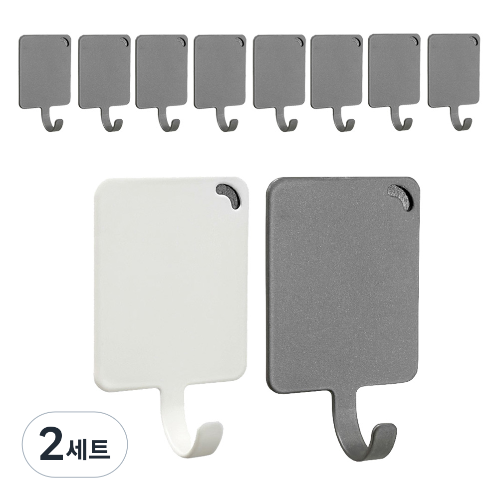 모나코올리브 모노스퀘어 자석후크 화이트 + 티탄 9p 세트 59,700원