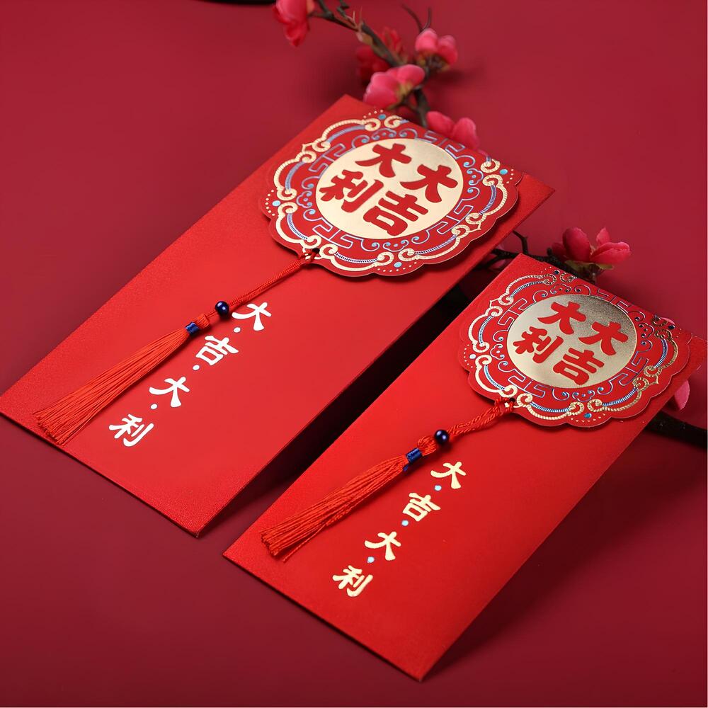 AVONIA 용돈봉투 돈봉투 고급용돈봉투 세뱃돈봉투 명절봉투 8매 부모님 현금 선물, 레드, 8개 10,900원