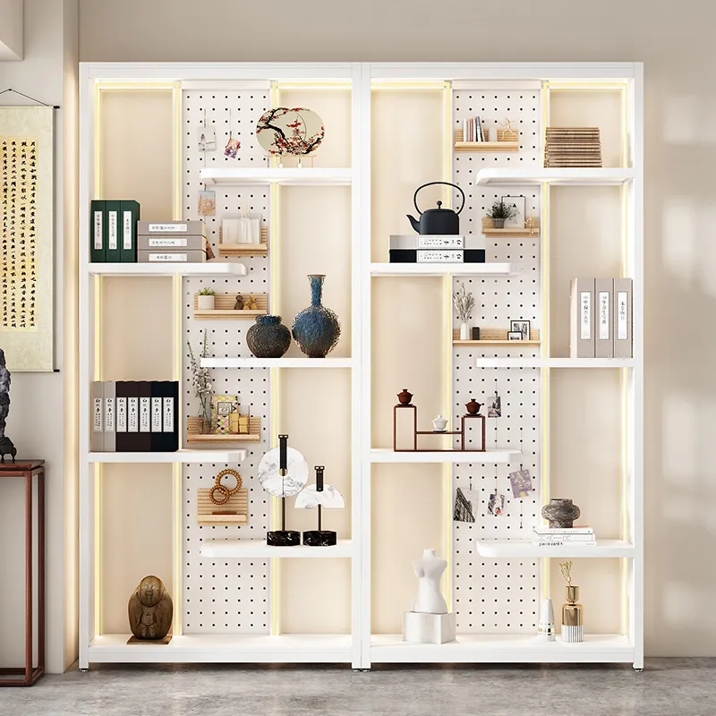 다용도철제 진열대 타공판 동굴판 선반 실내동굴 칸막이 이동식 공간분리, 1개, 흰색120cm 165,700원