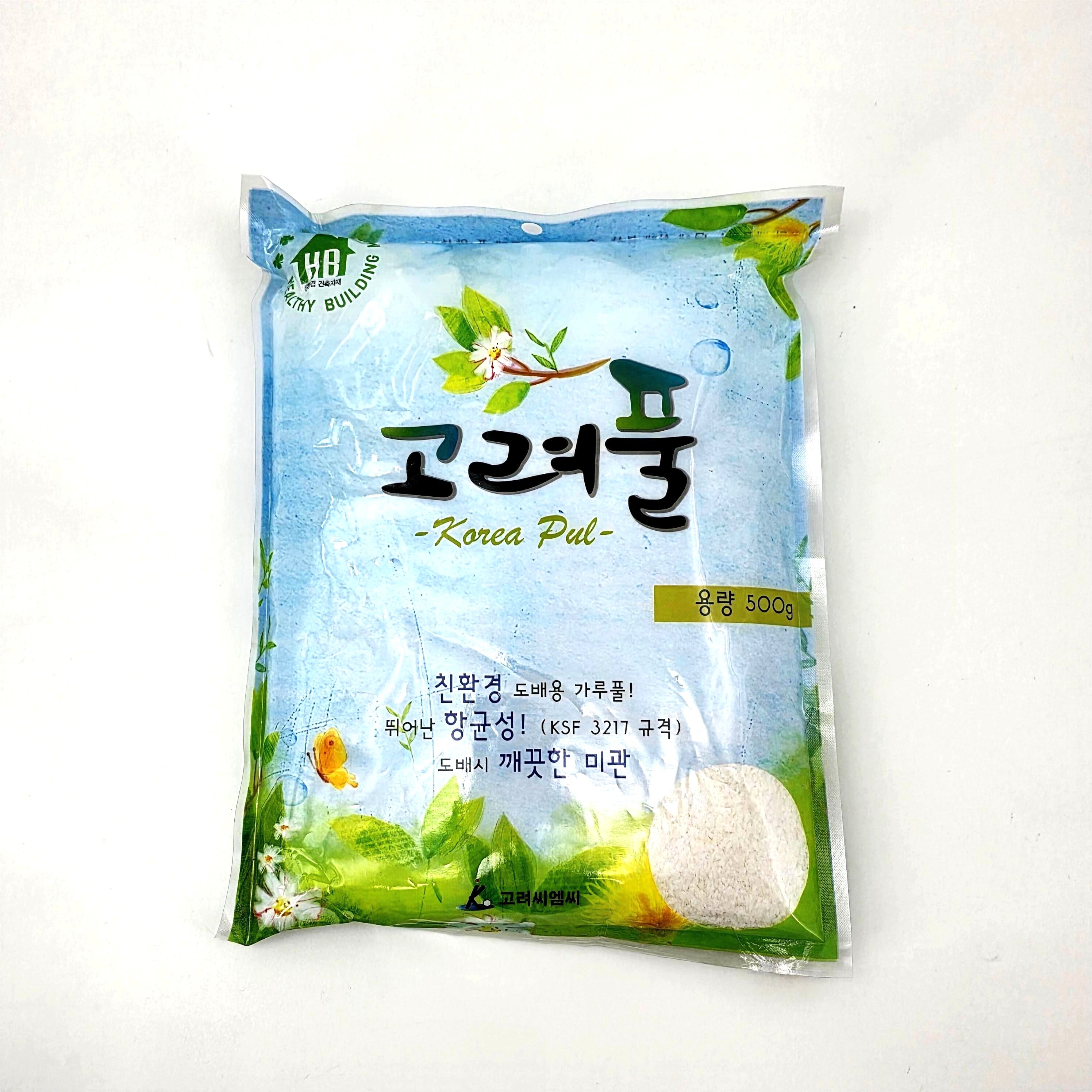 고려가루풀 200g 500g 초강력가루풀 500g 친환경도배풀 고려씨엠씨 7,000원