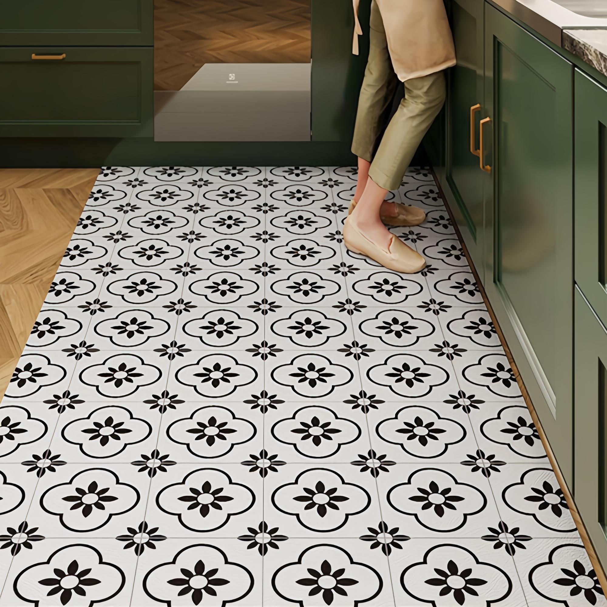 GHKO 기름방지+미끄럼방지 대형 주방 롤매트쿠션 주방매트 싱크대 방수 PVC 주방매트 트렌디고 잘라쓰는 주방매트 특대형 미끄럼방지매트 현관 바닥매트 35,900원