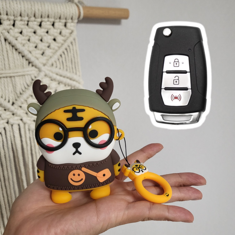 액티언 토레스 티볼리 호랑이 키케이스 쌍용 스마트키 캐릭터 코란도 렉스턴 키홀더 13,300원