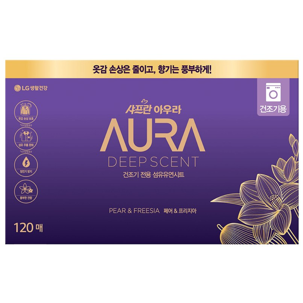 아우라 딥센트 건조기용 드라이 시트 섬유유연제 페어프리지아 본품 17,750원