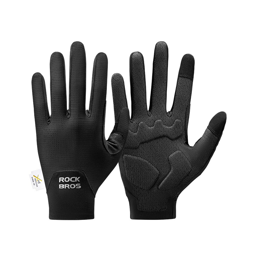 락브로스 터치 가능 장갑 통기성 충격흡수 자전거 라이딩 장갑 16310011, 1개, 블랙 29,100원