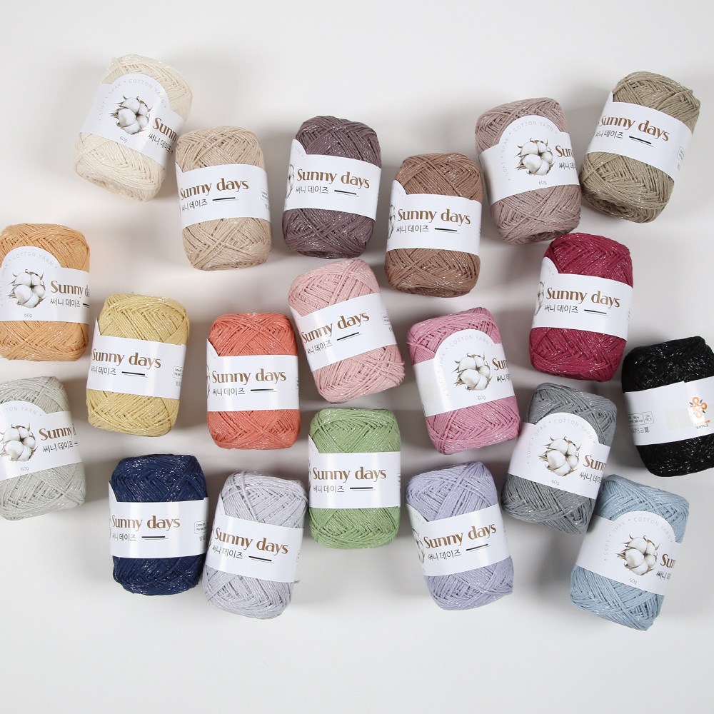 [앵콜스] 써니데이즈(10개+1개덤) 비닐실 뜨개실 코바늘가방 여름가방뜨기 32,000원