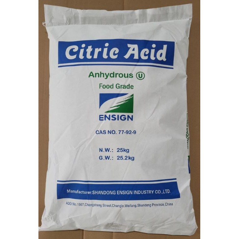 무수구연산 25kg 대용량 프리미엄  웨이팡 식품첨가물 등급 천연소독제 섬유유연제 청소 살균 93,000원