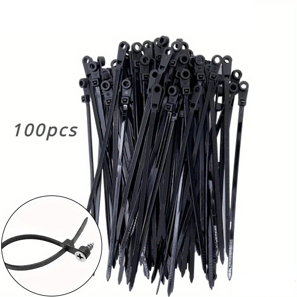 고강도 나사고정 구멍 나일론 케이블타이 100개입 6,500원