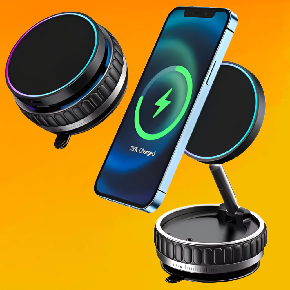 카로로 진공흡착 맥세이프 무선충전 차량용 핸드폰 거치대, QR15, 검정 35,600원