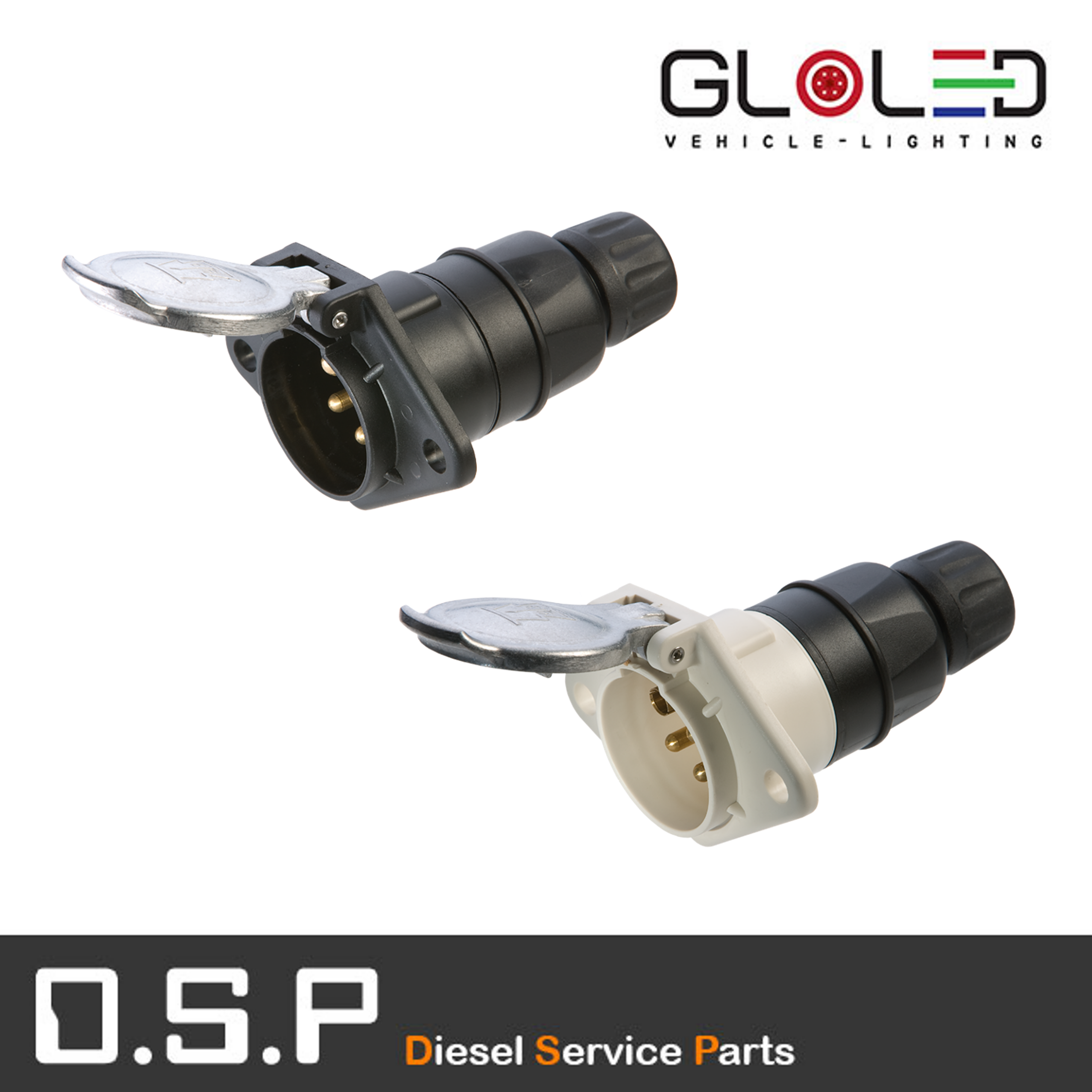 ABS/EBS 7P 24V 배선 소켓/돼지꼬리 만, 스카니아, 볼보, 벤츠, 이베코, 트라고, 프리마, 노브스 [추레라 샷시 대형트럭 수입트럭 덤프] [111060/111061] 26,000원