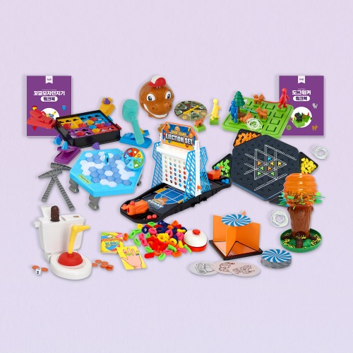 [캐스비] 2026 보드게임 5,6세용 10종(1443set) 순발력 어린이 가족게임 148,500원