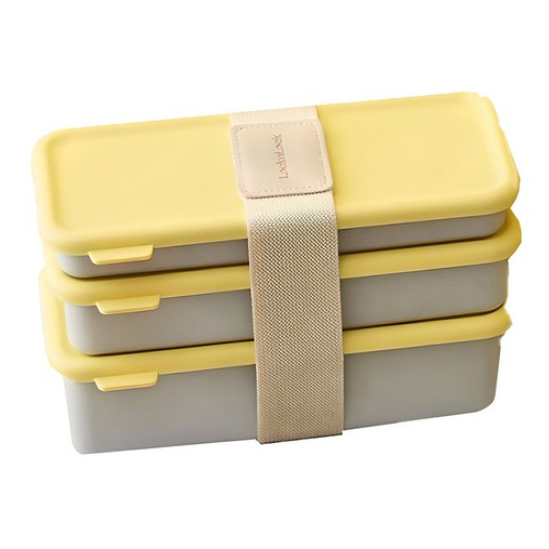 락앤락 DosiLock 스타터팩 3단 도시락 세트, 옐로우콤비, 1개 27,500원