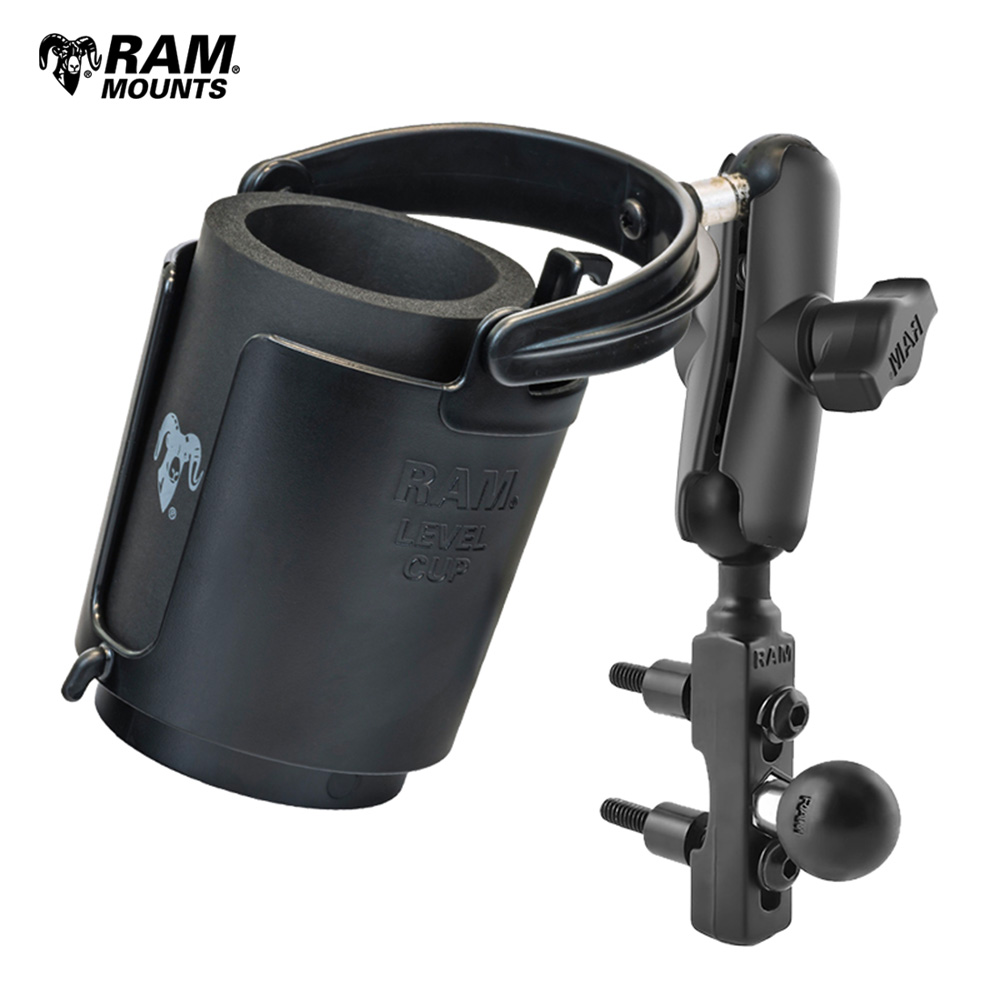 램마운트 더블 B볼, 암 & 16oz 오토바이 컵홀더 거치대 309-2-132 102,000원