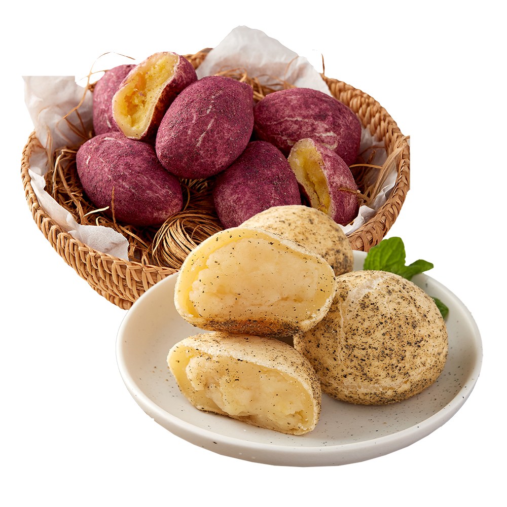 파르팜 제주 감자빵 20개입 + 고구마빵 20개입 세트 아침 식사대용 모닝 빵, 1세트, 1.52kg 54,900원