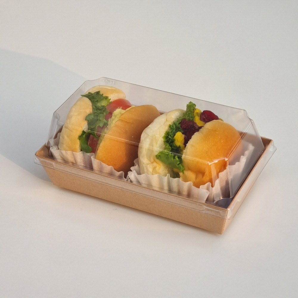 키친코디 크라프트 미니 샌드위치용기 직사각 150*85*35mm, 1세트, 50개 13,960원