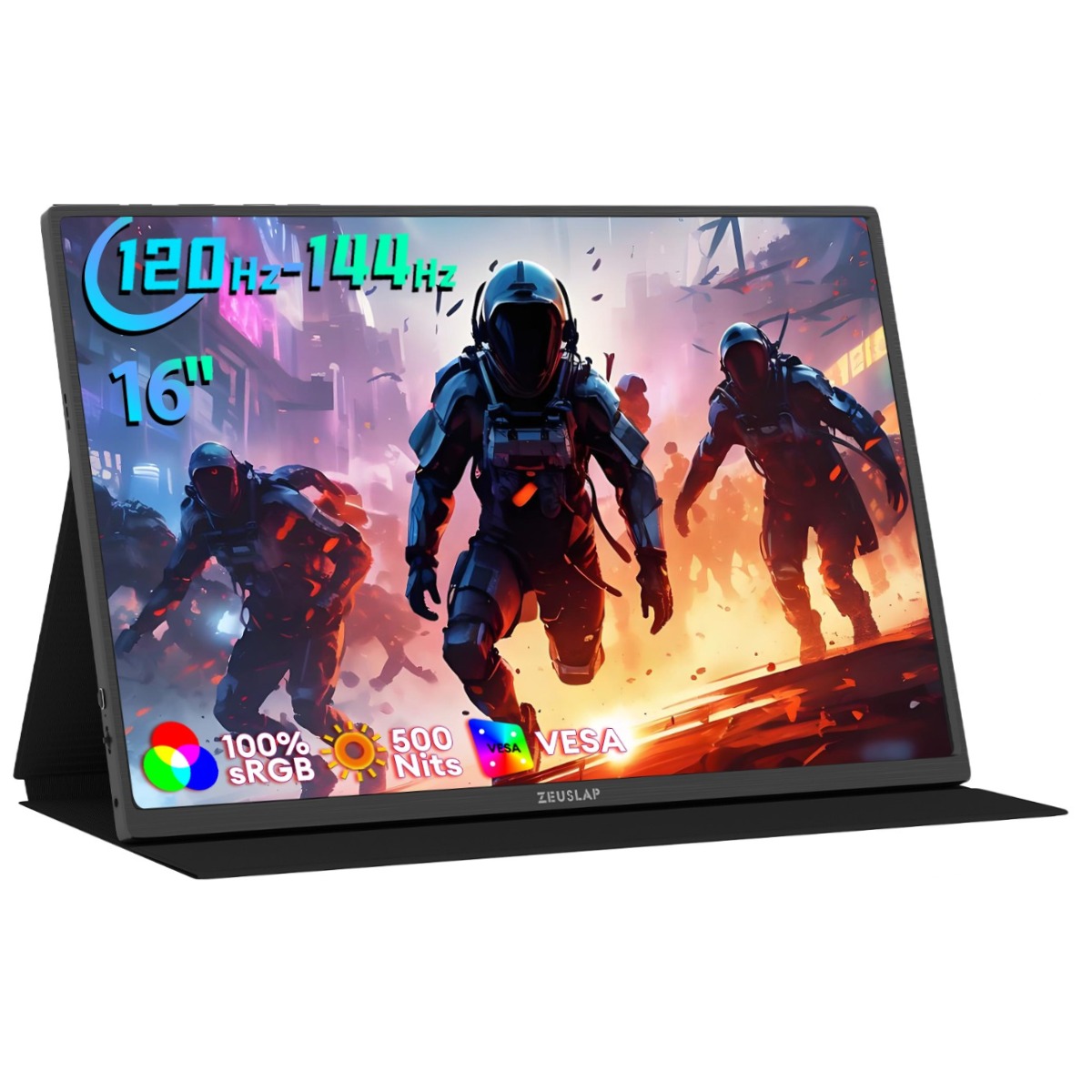제우스랩 P16K 144Hz 2.5K QHD 500cd 16인치 휴대용 게이밍 포터블 모니터 199,000원
