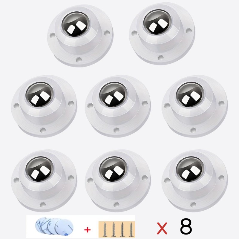 케이엘피 이동식 왕눈 롤러 바퀴, 8개, 화이트 12,900원