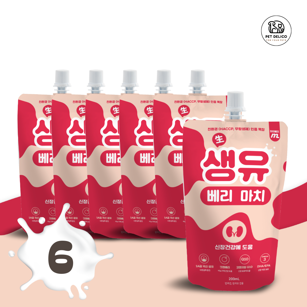 마이베프 생유베리마치 펫밀크, 생 크랜베리, 200ml, 6개 15,160원