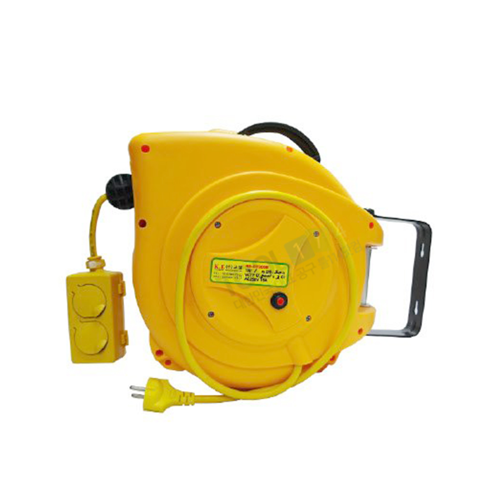 코엘 자동 전선릴 오토릴 KE-DT120 자동 코드릴 VCTF 1.5SQx3Cx10M 벽면 천정 고정 사용 길이 10M 180도회전 140,000원