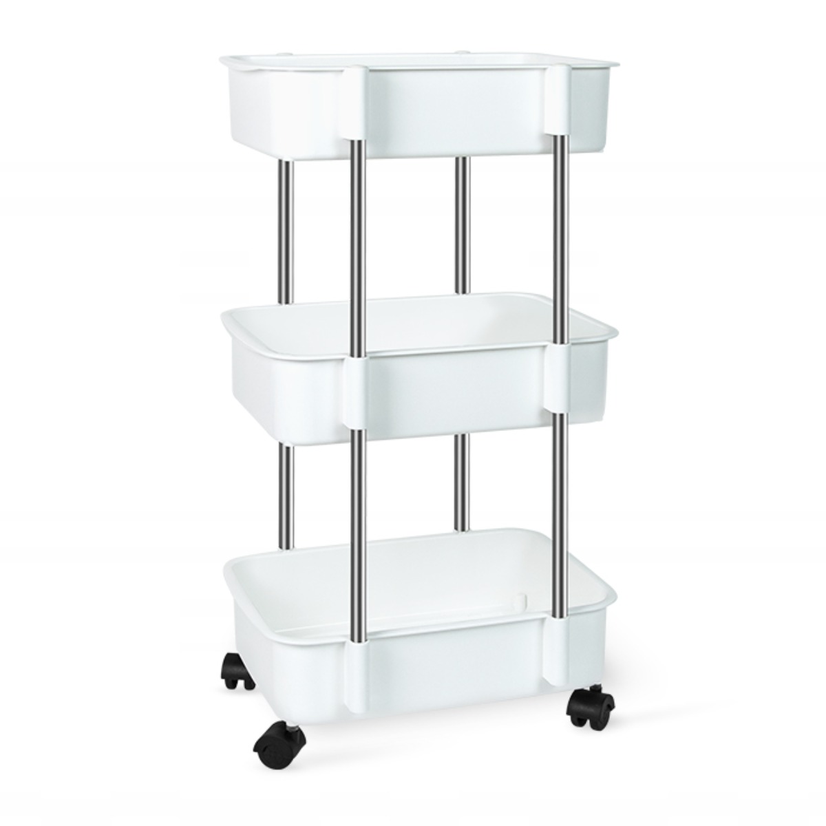 피부 미용 바구니 웨건 이동식 카트 서랍 트롤리 미용실 네일, 3단바구니형웨곤, 1개 26,800원