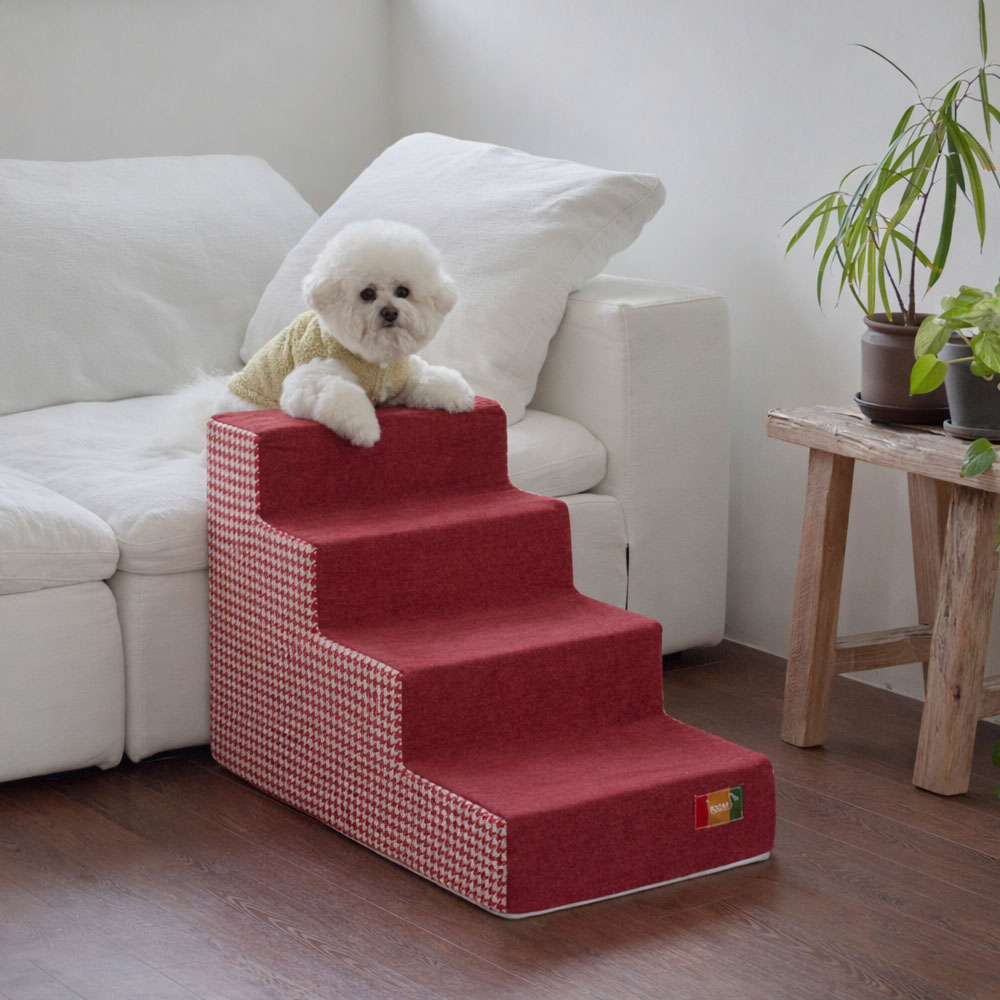 레드퍼피 반려동물 하드락 펫스텝, 버건디, 1개 63,380원