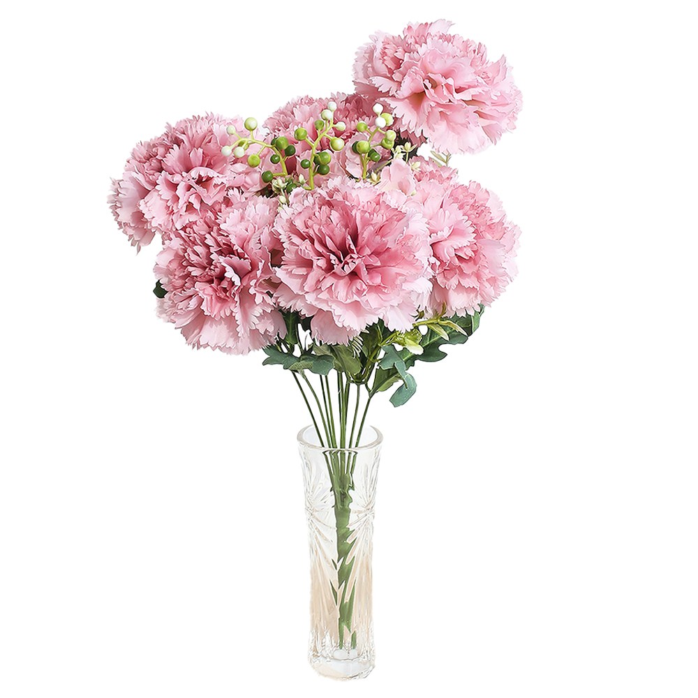 카네이션 조화 대형 열송이 부쉬, 머브, 1개 9,900원