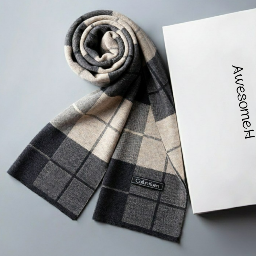 어썸H 따뜻한 캐시미어 남성 목도리 머플러 커플 선물 포장 배송 19,900원