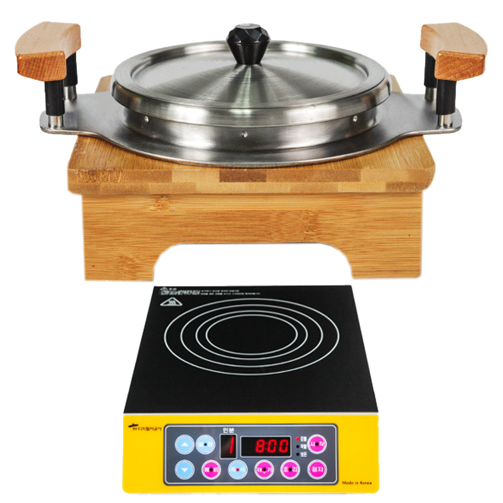 [SUNRISE MALL] 본사당일출고 디지털아궁이 인덕션 솥밥 고급세트/맛있는 솥밥 집에서도 캠핑장에서도 OK / 3중 안전장치 압력뚜껑 / 빠른취사 백미 잡곡 누룽지 취사 가능, 인덕션세트 2-4인, 1박스, 1.35L 449,000원