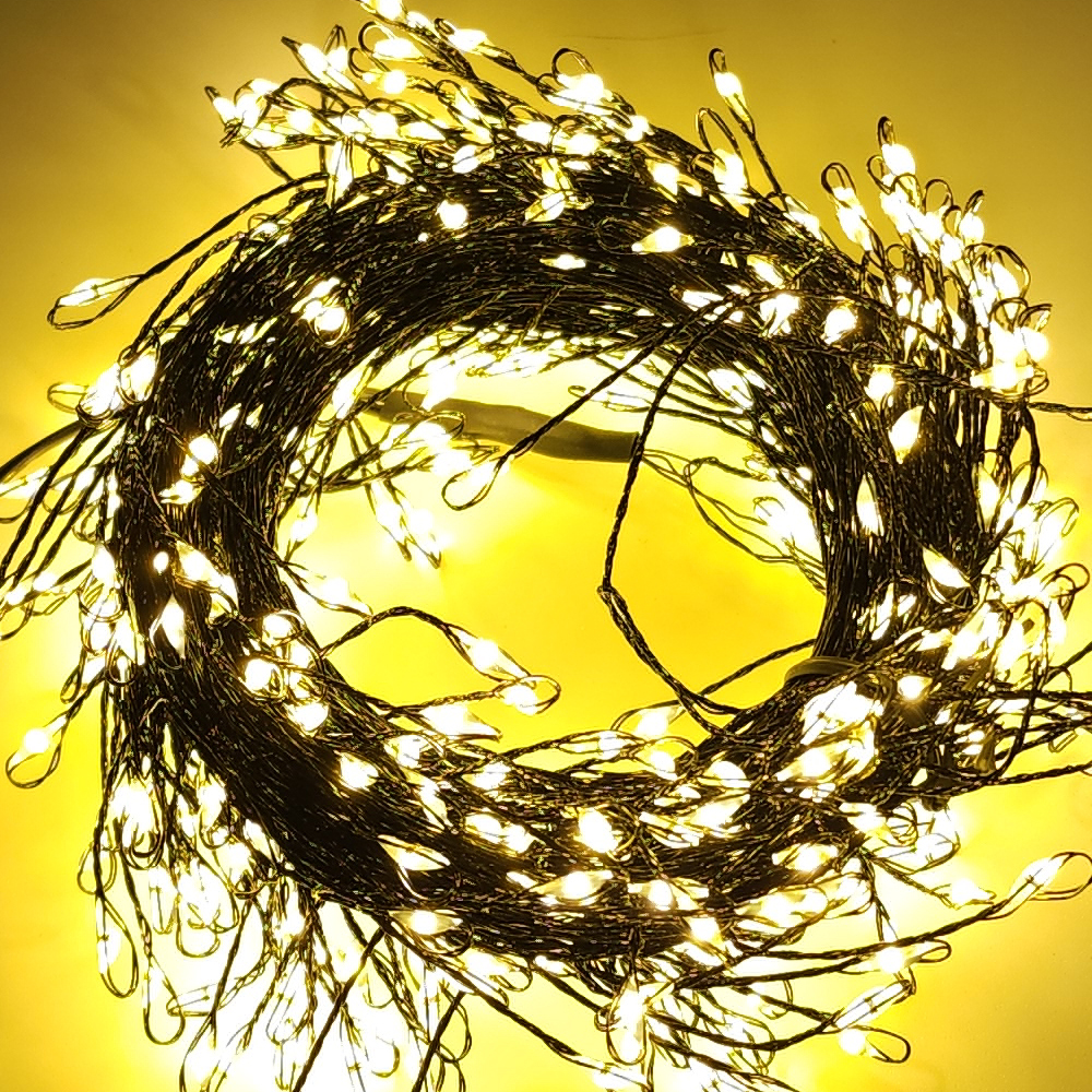 지아이비 DC24V LED 폭죽 와이어 전구 연결 및 리모콘형 검정선 전구색 400구 세트, 15m, 1개 29,800원