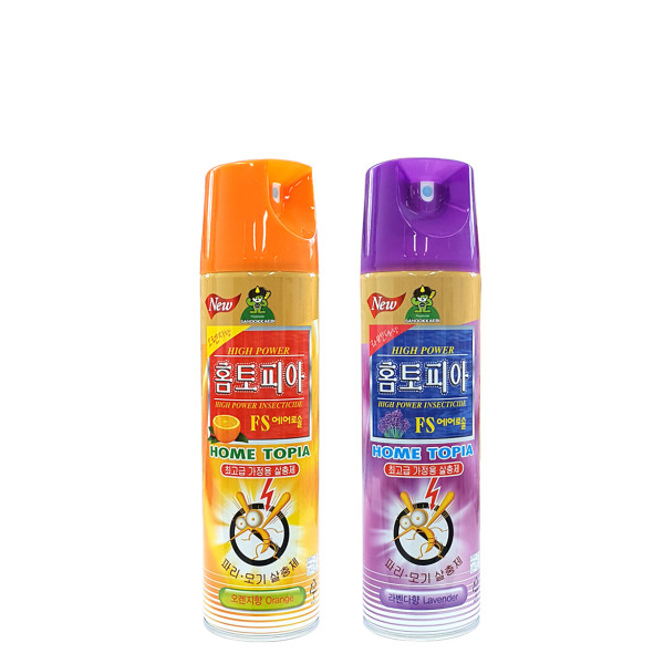 모기퇴치기 파리약 바퀴벌레약 홈토피아 에어졸 모기약 라벤더향 400mL x 1개 산도깨비 2,590원
