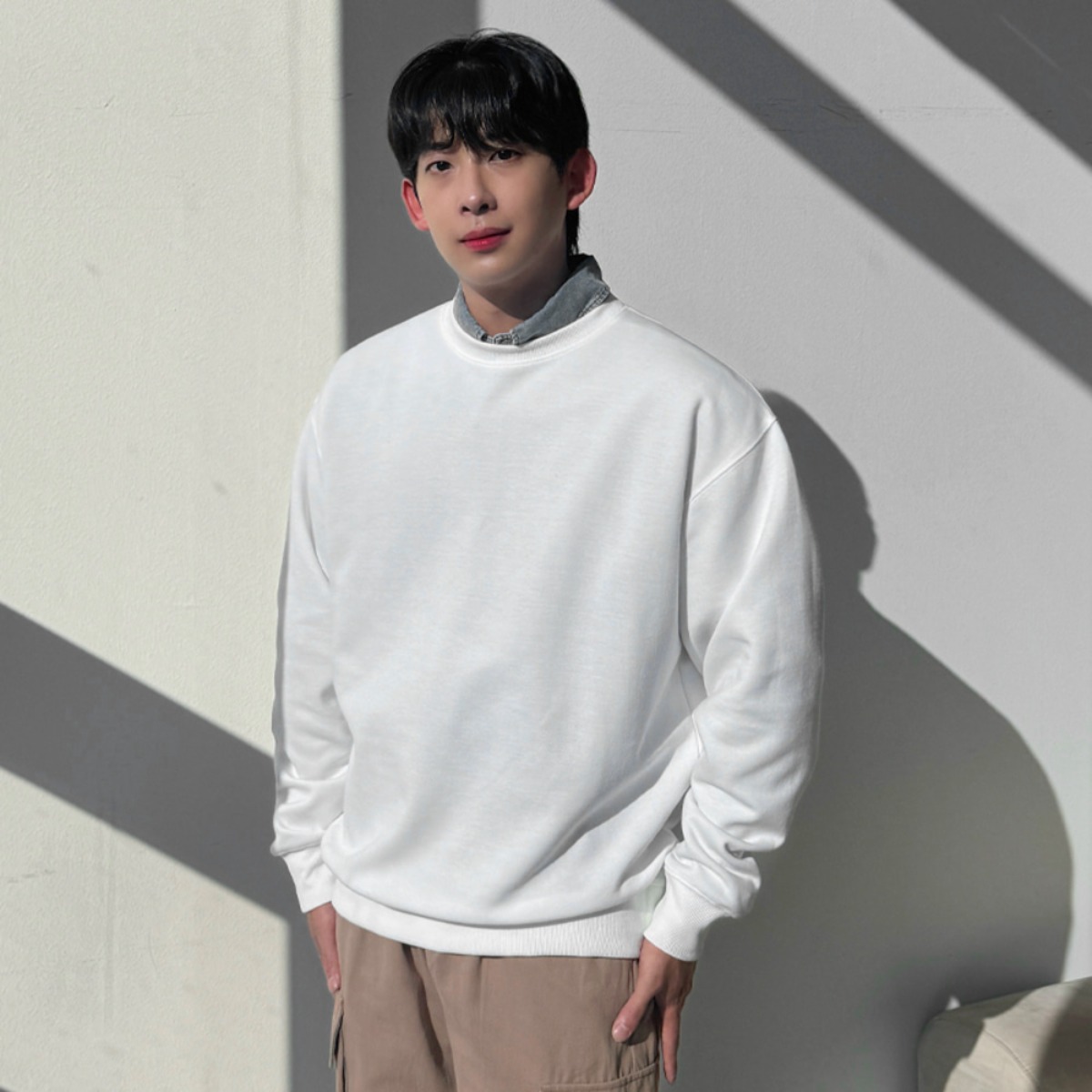 남자 남성 고퀄리티 특양 면 좋은 원단 오버 루즈핏 맨투맨 22,800원