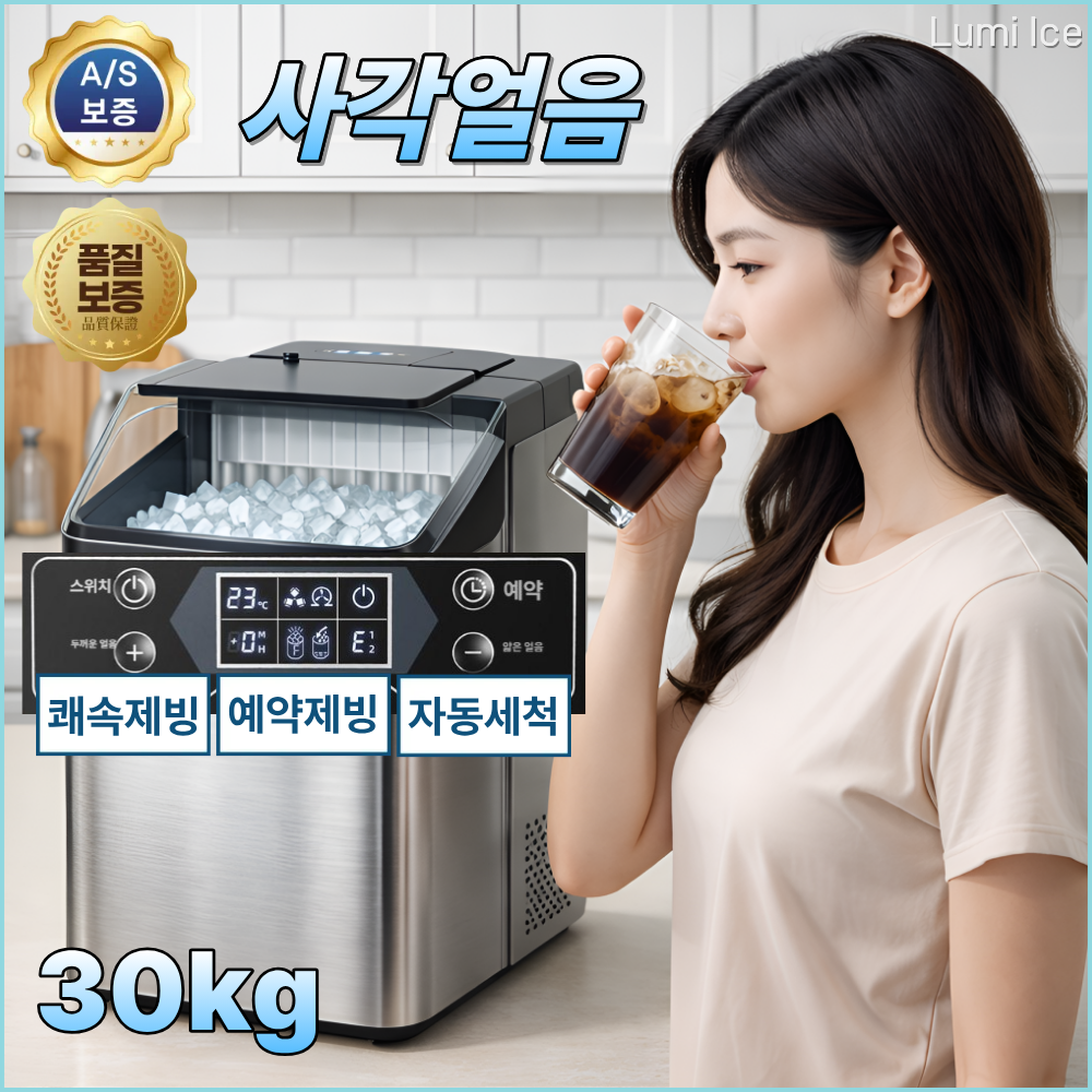아이스반트 제빙기 자동세척 30kg 대용량, 1 259,000원