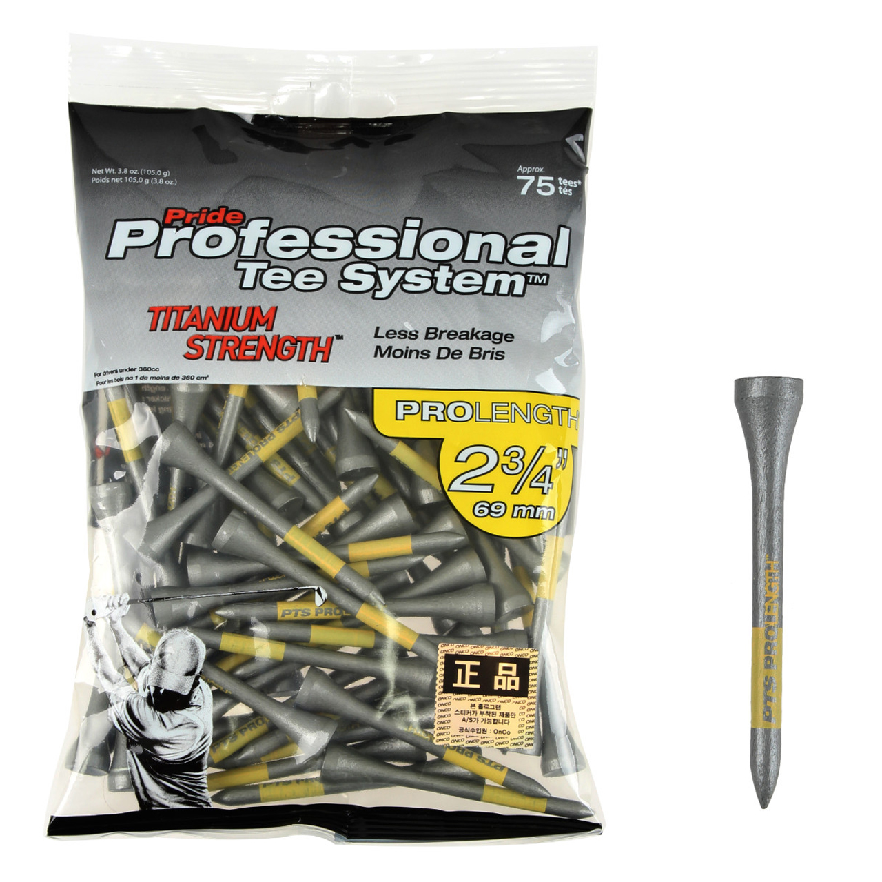 프라이드골프티 PTS 티타늄 스트렝스 75p 11,350원
