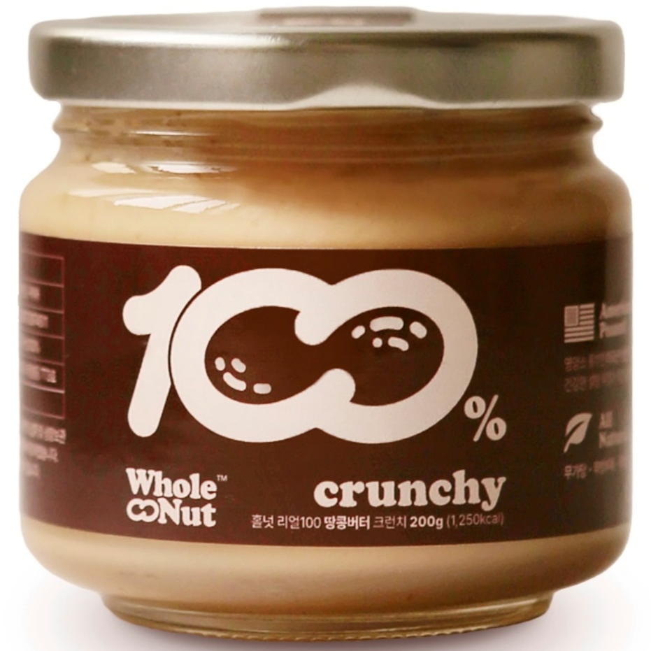 홀넛 리얼100 땅콩버터 크런치, 200g, 1개 10,400원