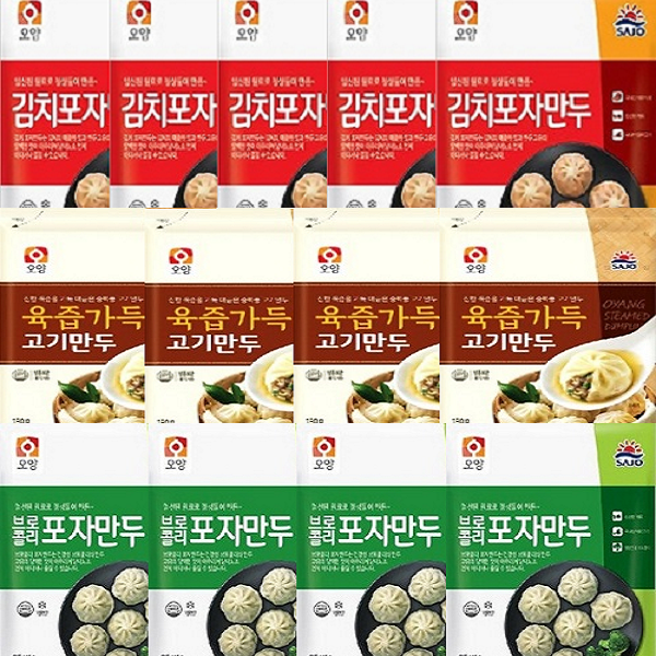 사조 포자만두12봉 육즙만두4봉+김치만두4봉+브로콜리4봉 16,980원
