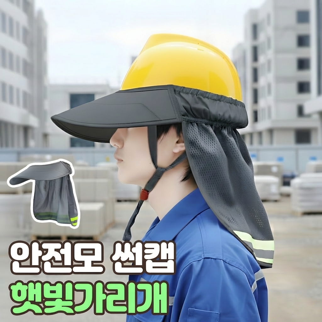 로니베이 안전모 햇빛가리개 자외선차단 탈부착형 썬캡 7,900원