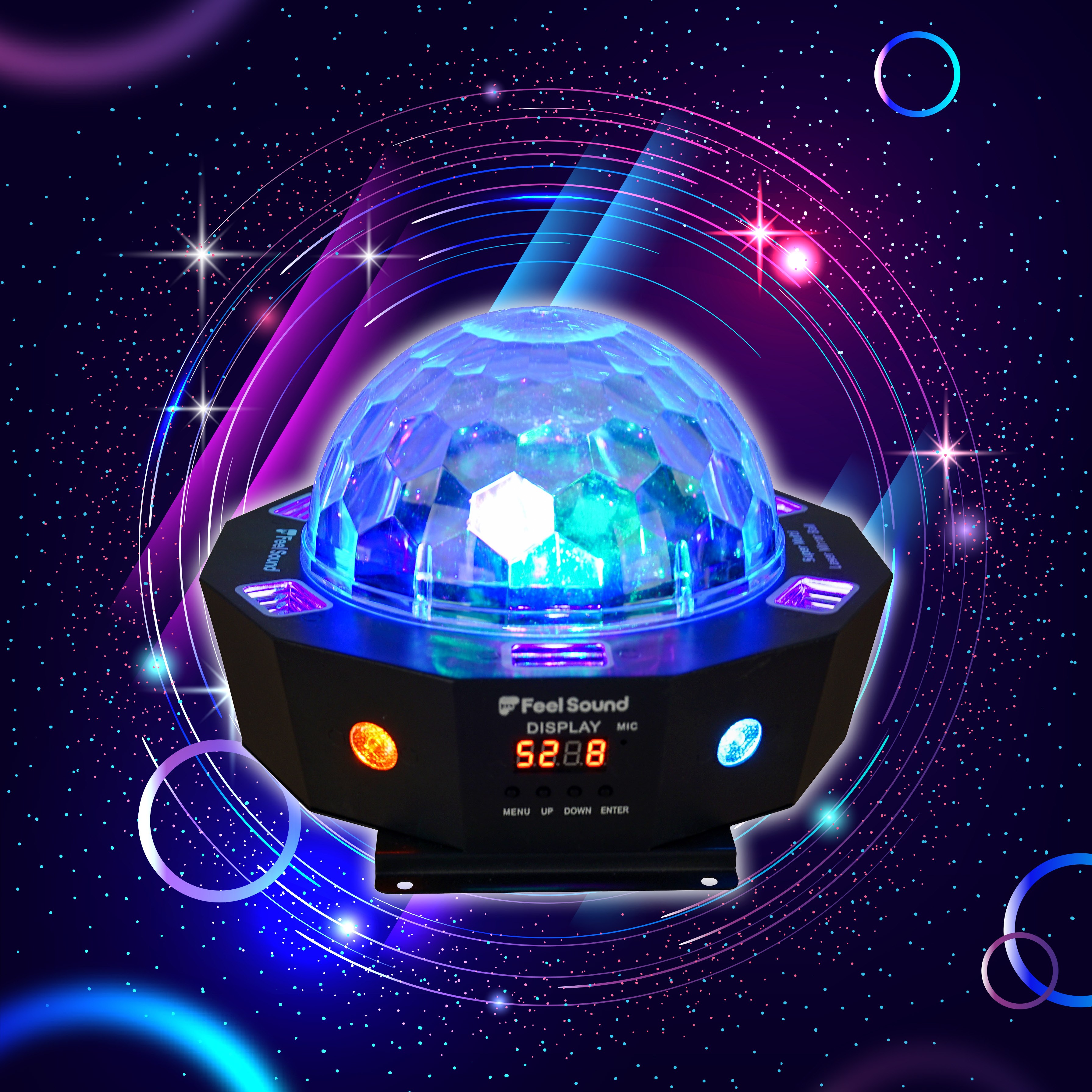 FS-SMLMB, 슈퍼 멀티레이저 미러볼, 슈퍼멜티레이저밀러볼,홈파티용밀러볼,밀러볼,미러볼,필사운드 120,000원